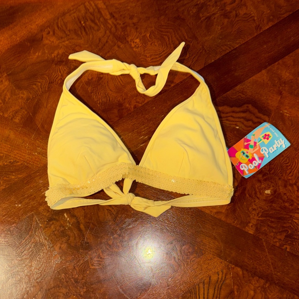 Yellow Bikini Top